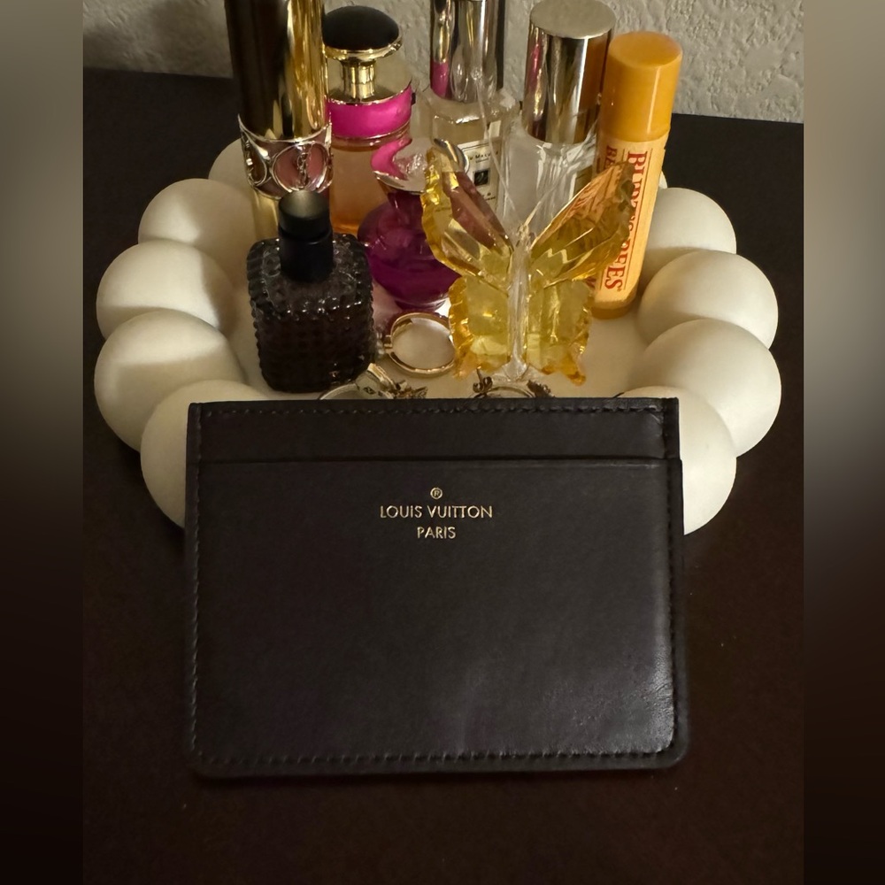 Louis Vuitton Brown Leather Slim Cardholder - Picture 1 of 2
